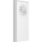 Ekena Millwork Standard Foster Flower Plinth Block With Beveled Edge, 4"W x 8"H x 3/4"P PBP040X080X075FOS10 - alternate 1